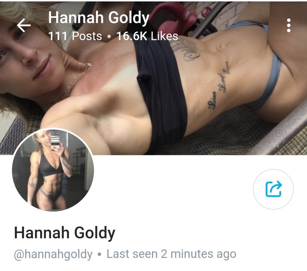 Goldy fans hannah only Hannah Goldy