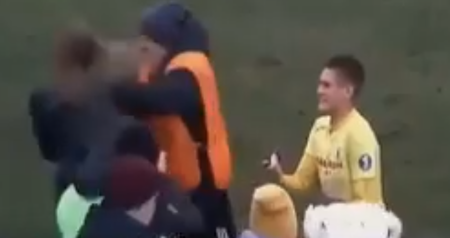 Soccer Security Shoves Player’s Girlfriend During Proposal!