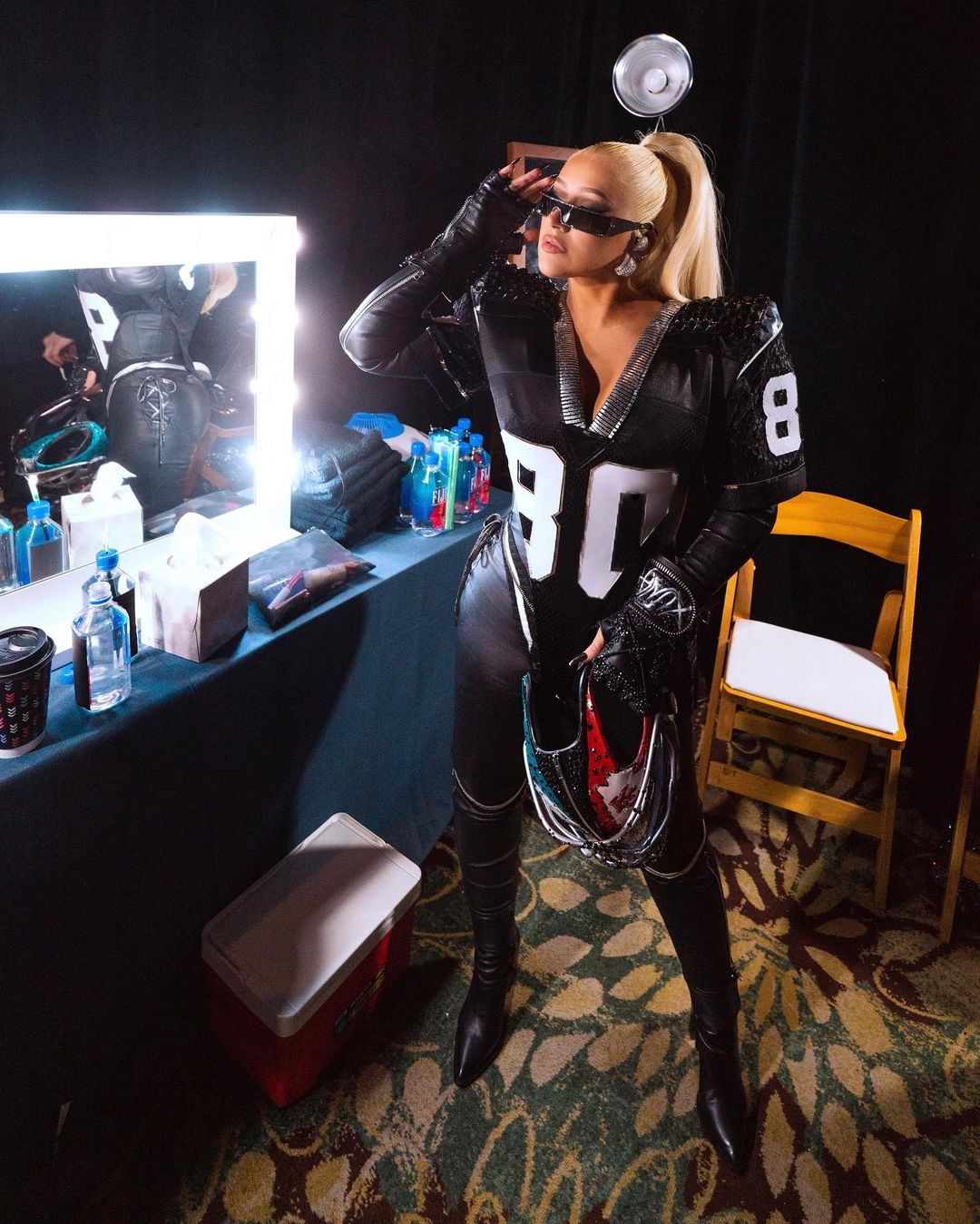 Fotos n°9 : Christina Aguilera est animando al Equipo Rihanna!